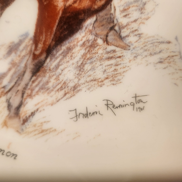 Gorham Frederick Remington "Old Ramon" Collector Plate, 10 1/2" Di American West - Picture 6 of 6